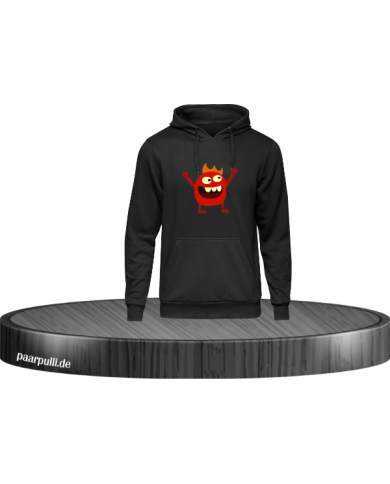 Monster Kinder-Hoodie schwarz in Größe 116