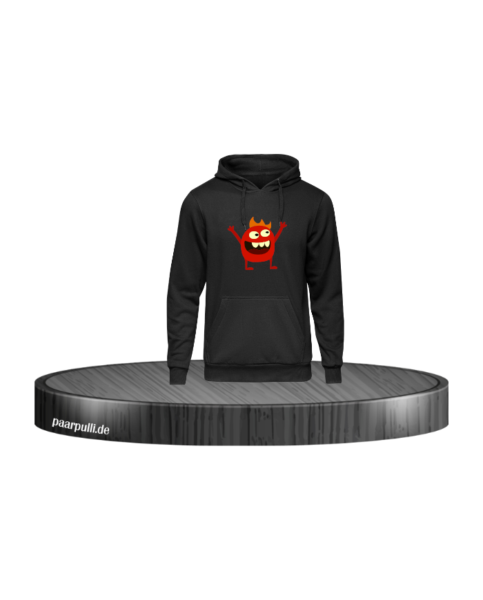 Monster Kinder-Hoodie schwarz in Größe 116
