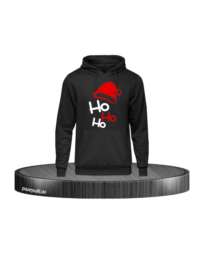 Ho Ho Ho Hoodie Schwarz in Größe XL