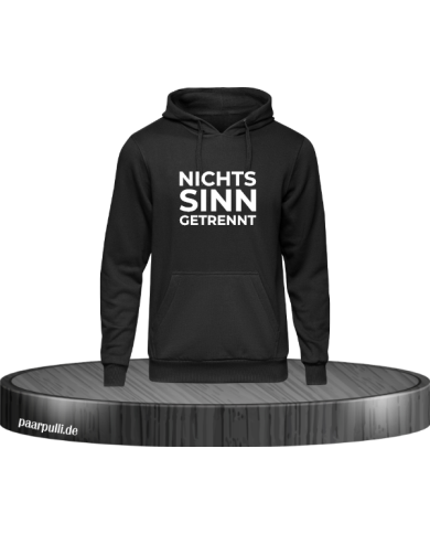 Nichts (macht) Sinn (wenn wir) getrennt (sind) Hoodie schwarz Größe XXL