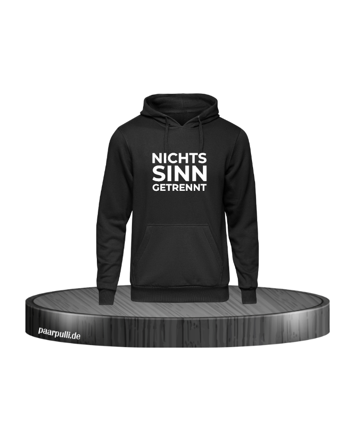 Nichts (macht) Sinn (wenn wir) getrennt (sind) Hoodie schwarz Größe XXL