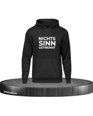 Nichts (macht) Sinn (wenn wir) getrennt (sind) Hoodie schwarz Größe XL