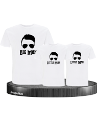 3er Familienset Big Man 2 Little Man Weiß
