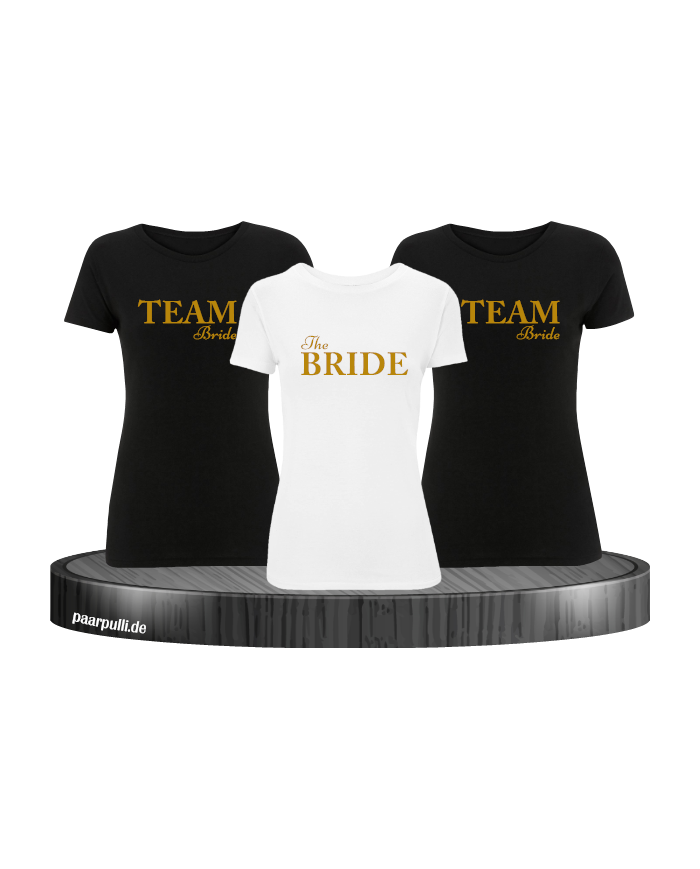 The Bride und Team Bride Junggesellen abschied in gold