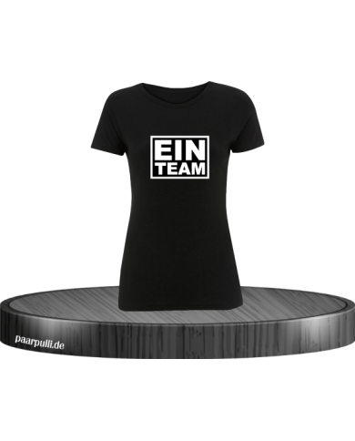 Ein Team Damen T-Shirt schwarz Größe XL