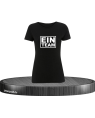 Ein Team Damen T-Shirt schwarz Größe XL
