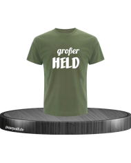 Großer Held Herren T-Shirt khaki Größe XL