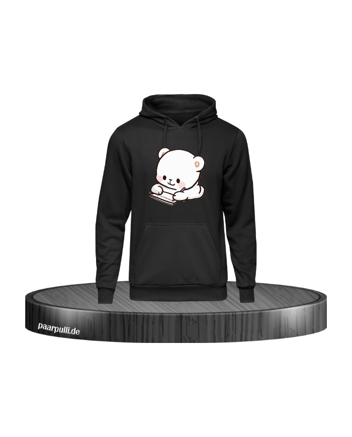 Milk Schreiben Hoodie schwarz Größe XL