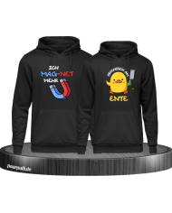 Ich mag-net mehr Hoodie schwarz