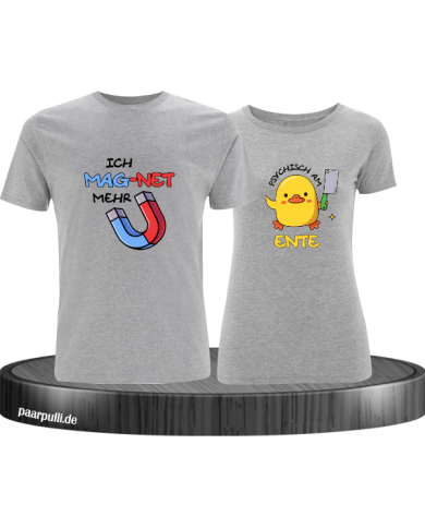 Ich mag-net mehr Shirt grau Ich mag-net mehr Shirt grau