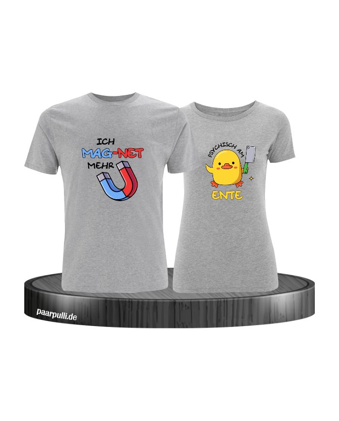 Ich mag-net mehr Shirt grau