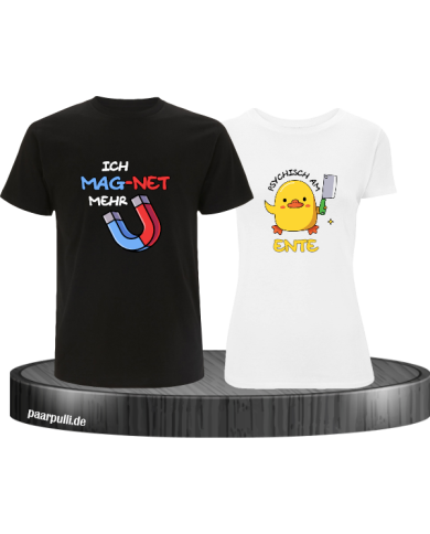 Ich mag-net mehr Shirt schwarz-weiß Ich mag-net mehr Shirt schwarz-weiß