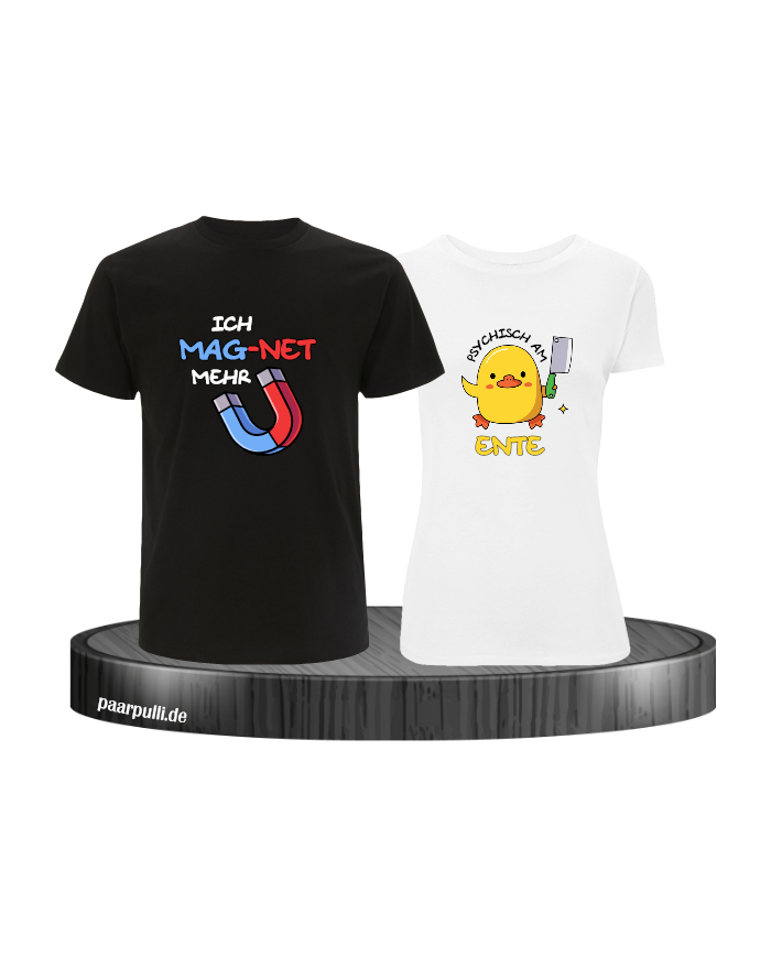 Ich mag-net mehr Shirt schwarz-weiß