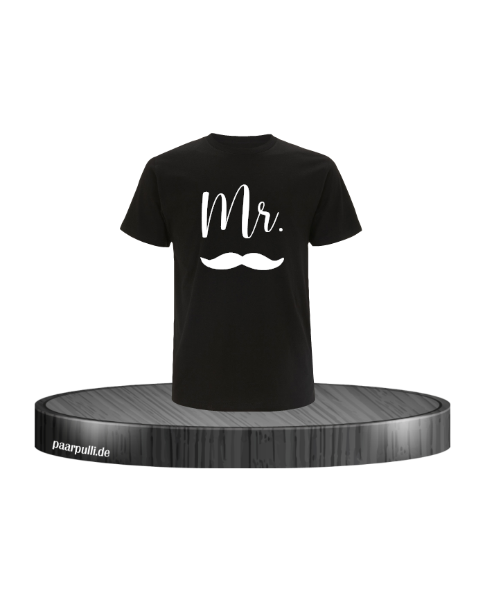 Mr. Herren T-Shirt schwarz Größe M
