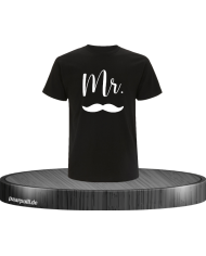 Mr. Herren T-Shirt schwarz Größe M