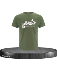 Ich bin der Hammer Herren T-Shirt khaki Größe XL