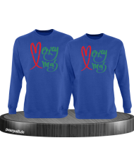 Merry X-Mas Christmas T-Shirt Set blau