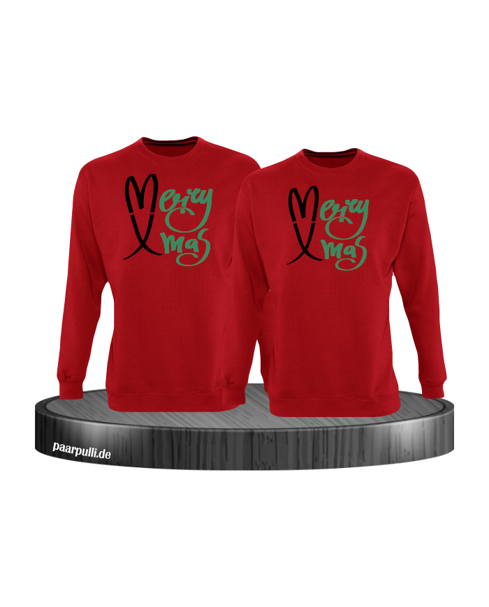 Merry X-Mas Christmas T-Shirt Set rot