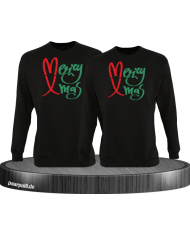 Merry X-Mas Christmas T-Shirt Set schwarz