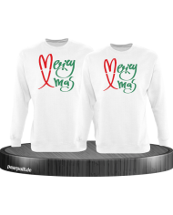 Partner Sweatshirts Weihnachten „Merry Xmas“ – Kuscheliger Pärchenlook für die Feiertage