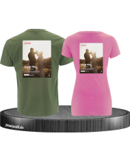 Lovestory Personal Cover Partnerlook T-Shirt khaki rosa