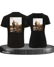 Lovestory Personal Cover Partnerlook T-Shirt schwarz