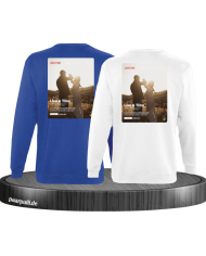 Lovestory Personal Cover Partnerlook Sweatshirt blau weiß