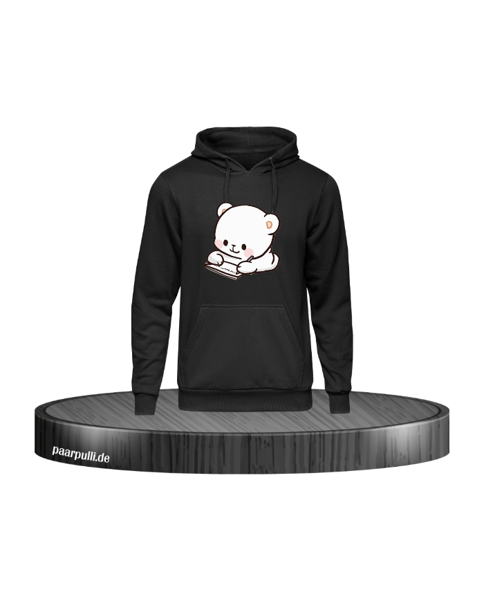 Milk Schreiben Hoodie schwarz Größe S