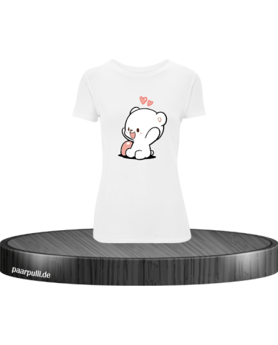 Milk Damen T-Shirt weiß Größe L