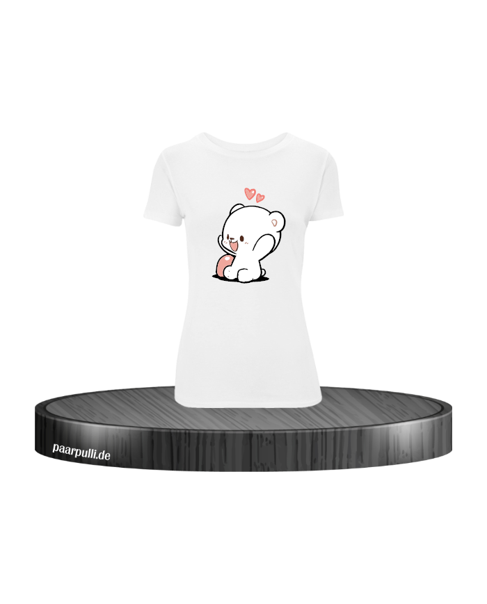 Milk Damen T-Shirt weiß Größe L