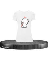 Milk Damen T-Shirt weiß Größe L