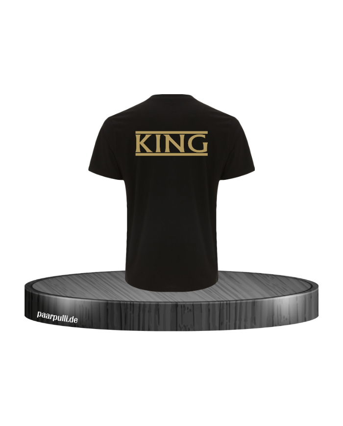 King gold Herren T-Shirt schwarz Größe M
