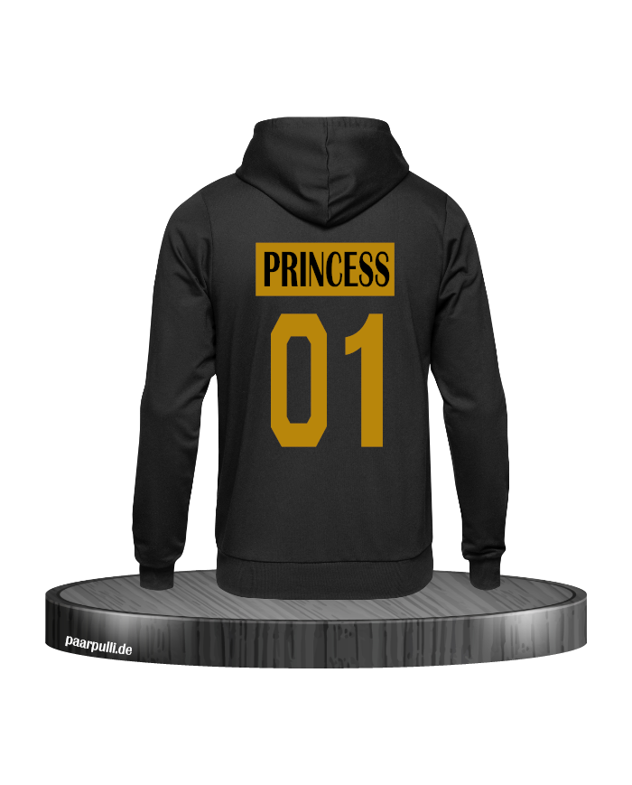 Princess 01 Gold Hoodie in Größe 98/104