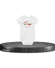 Frohes Fest Schneemann Baby-Body weiß 62 (2-3M)