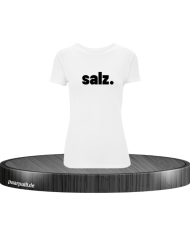 salz. Damen T-Shirt weiß Größe XL