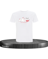 Frohe Weihnachten Familie Herren T-Shirt weiß Größe XL