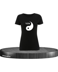 Yin Damen T-Shirt schwarz Größe XL