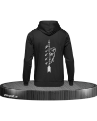 Lion Queen Hoodie Schwarz Größe M