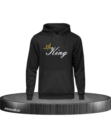 King Krone Hoodie Schwarz Größe XXL