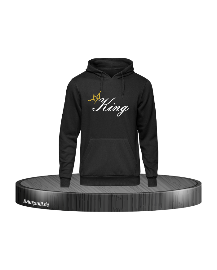 King Krone Hoodie Schwarz Größe XXL