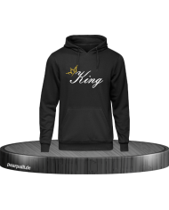 King Krone Hoodie Schwarz Größe XXL