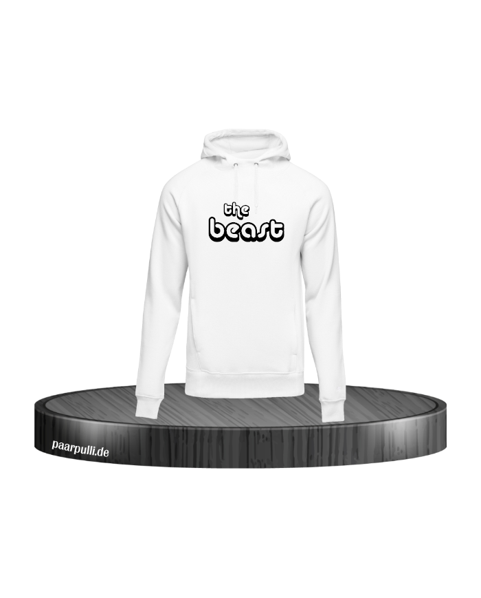 the beast Hoodie Weiß Größe XL