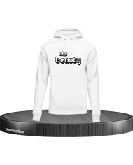 the beauty Hoodie Weiß Größe M