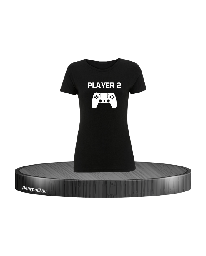 Player 2 Damen T-Shirt schwarz Größe XL