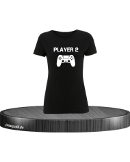 Player 2 Damen T-Shirt schwarz Größe XL