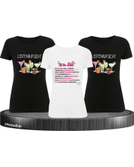 To Do List & Listenaufsicht T-Shirt Set für Damen Junggesellenabschied