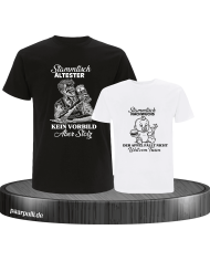 Stammtisch Ältester & Nachwuchs Vater und Kind T-Shirt Set