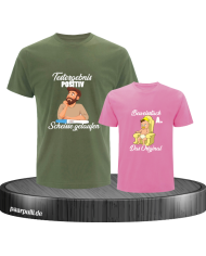 Testergebnis Positiv & Beweisstück Vater und Kind T-Shirt Set