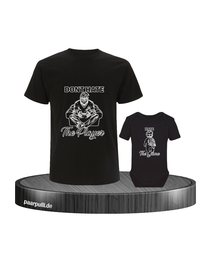 Don't Hate The Player & Hate The Game Vater und Baby Set