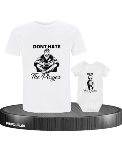 Don't Hate The Player & Hate The Game Vater und Baby Set